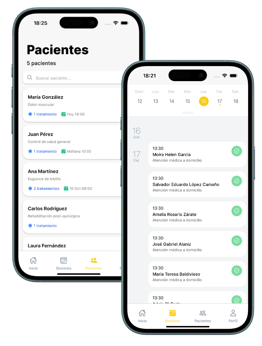 Diseñada específicamente para profesionales de la salud